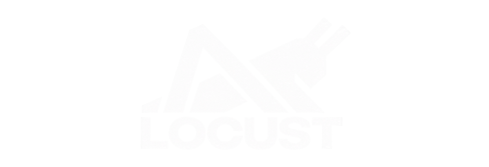 Geometric White Locust Logo