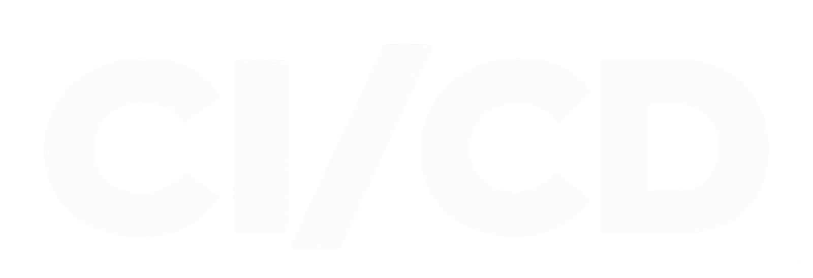 Minimal White CI_CD Logo