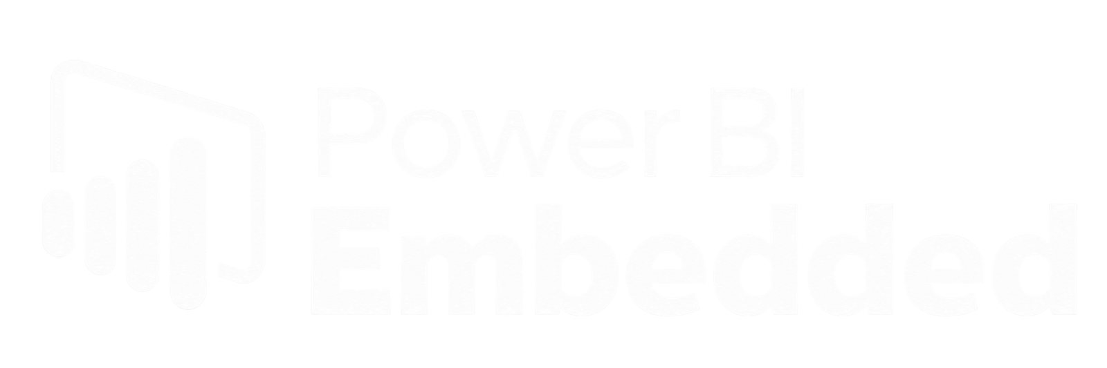 Power BI Embedded White Logo