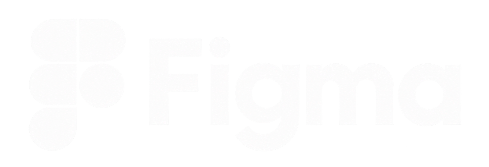 White Figma Logo on Transparent Background