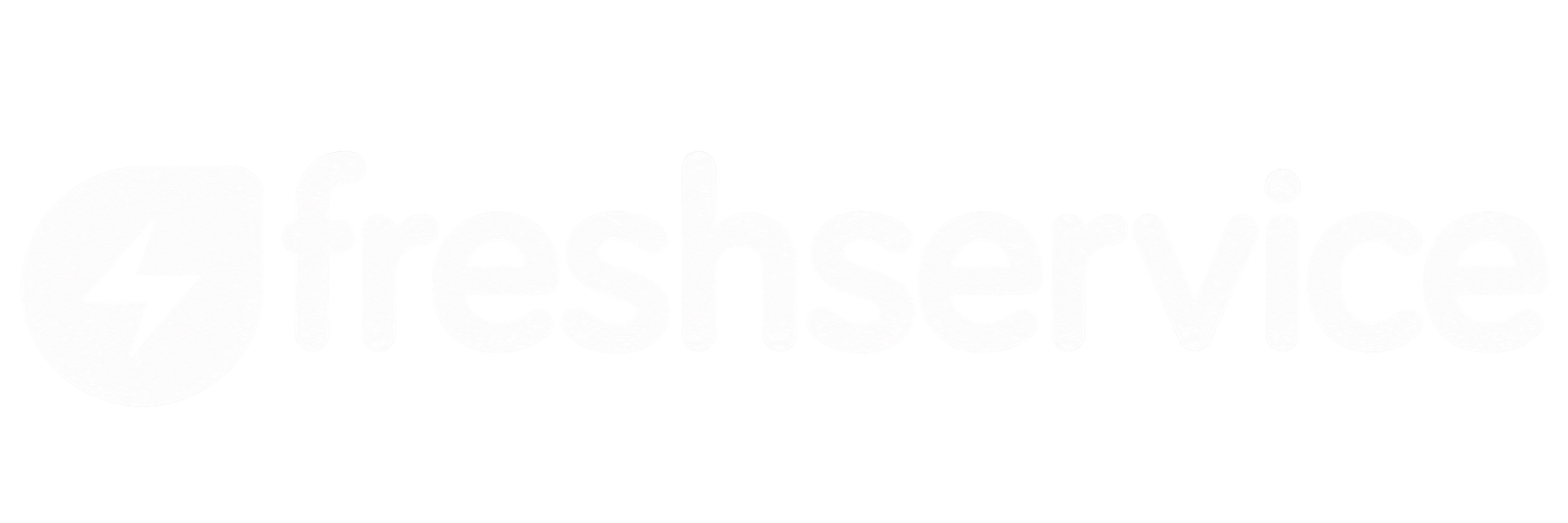 White Freshservice Logo on Transparency