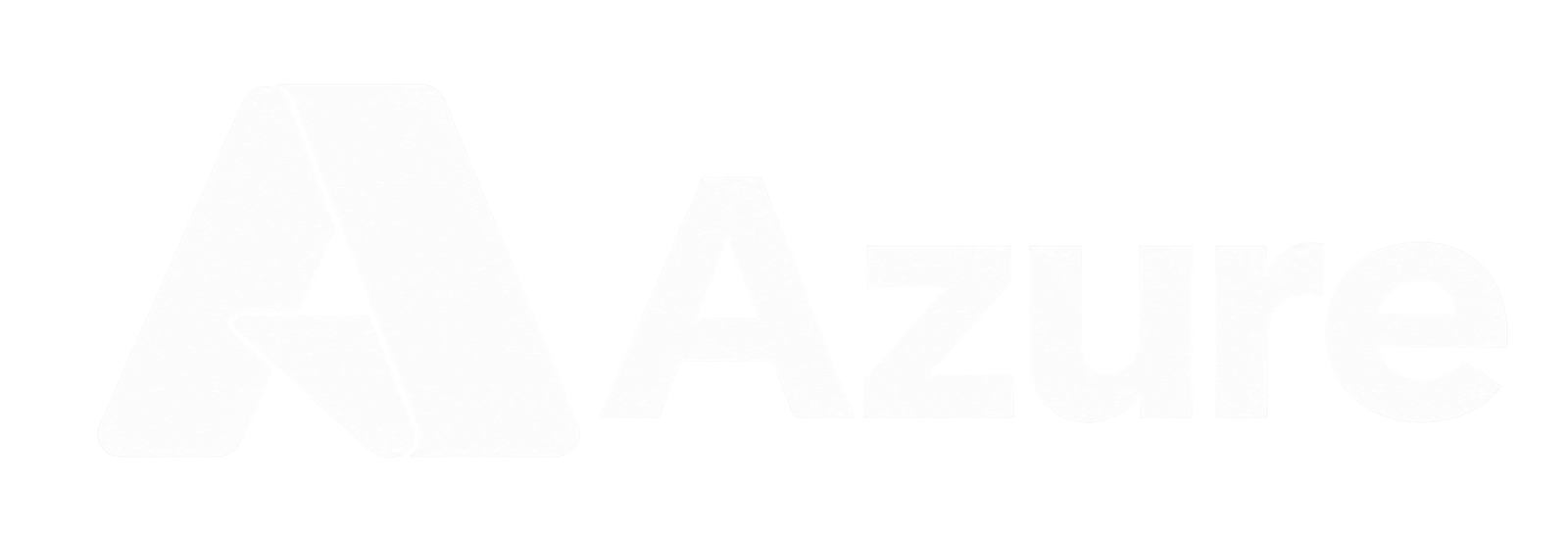 White Microsoft Azure Logo on Transparency
