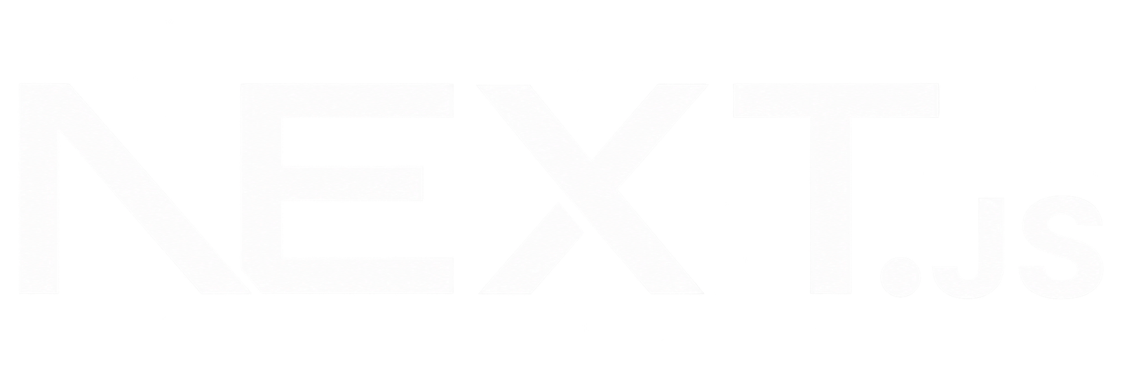 White Next.js Wordmark on Transparency