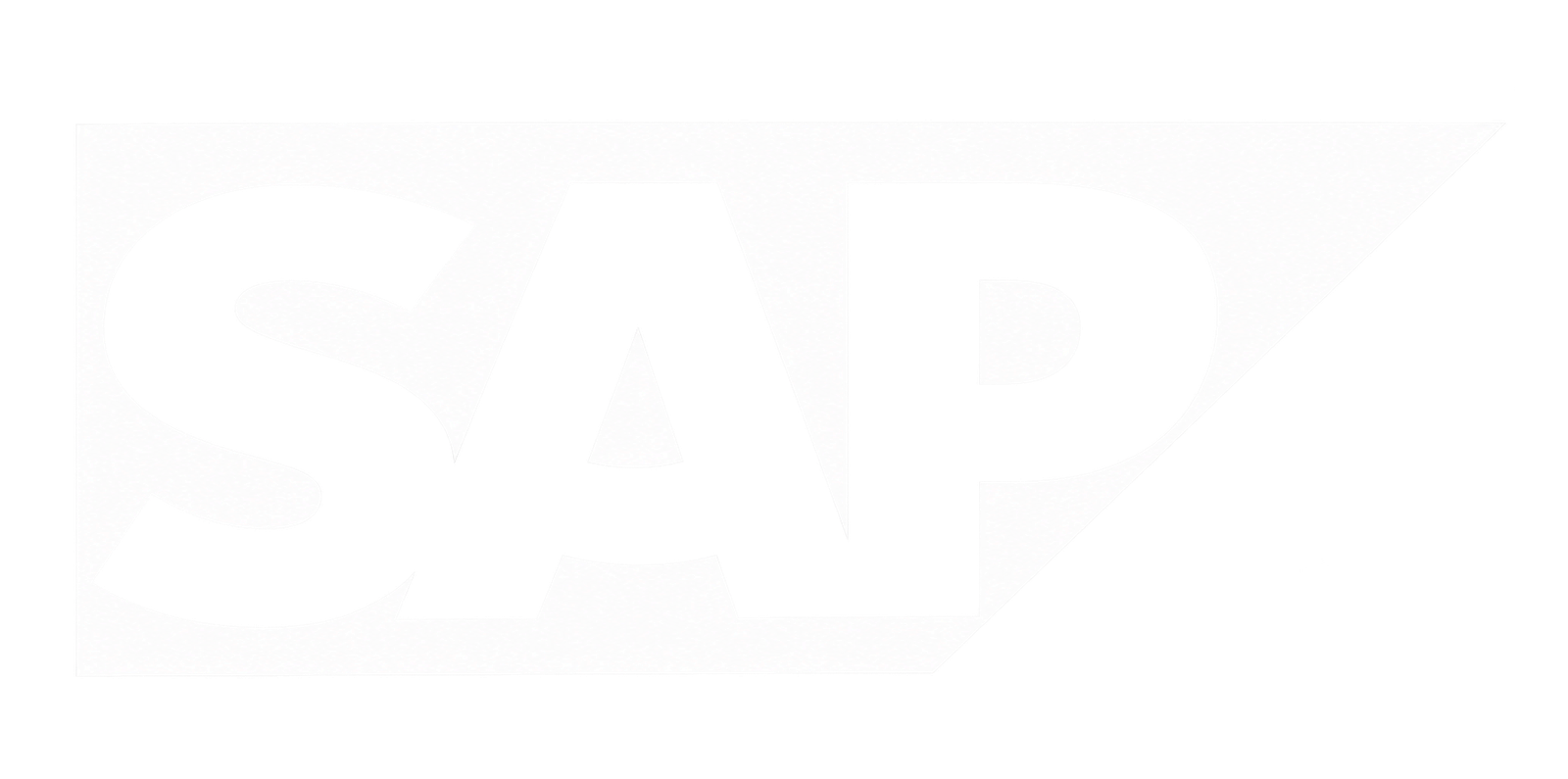 White SAP Logo on Transparent Background